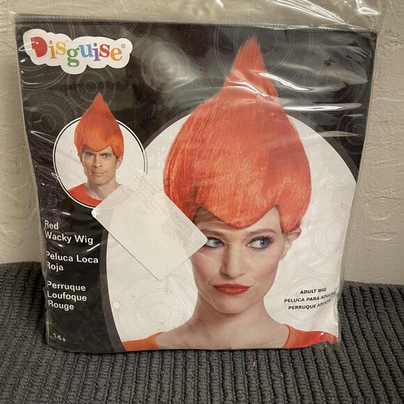 Brand New in Package Red Troll Adult Wig. - Picture 2 of 2